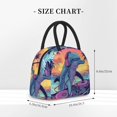 thumbnail image 2 of Balery Hip-Hop DJ Dolphin Pattern Lunch Bag Women, Lunch Box, Lunch Bag, Small Leakproof Lunch Tote Large Capacity Reusable Insulated Cooler Lunch Container-One Size, 2 of 6