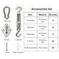 thumbnail image 4 of AsFrost 82Pcs Shade Sail Hardware Kit, Stainless Steel Hardware Kit for Triangle Square Rectangle Sun Shade Sail Installation for Garden Patio Lawn, 4 of 8