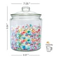 Maredash 1 Gallon Glass Canister, Cookie Jar & Candy Jar with Airtight