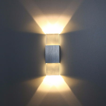 Modern Led Warm White Wall Light Lamp Up Down Cube Indoor Outdoor Modern Led Warm White Wall Light Lamp Up Down Cube Indoor Outdoor Sconce Lighting Fixture
