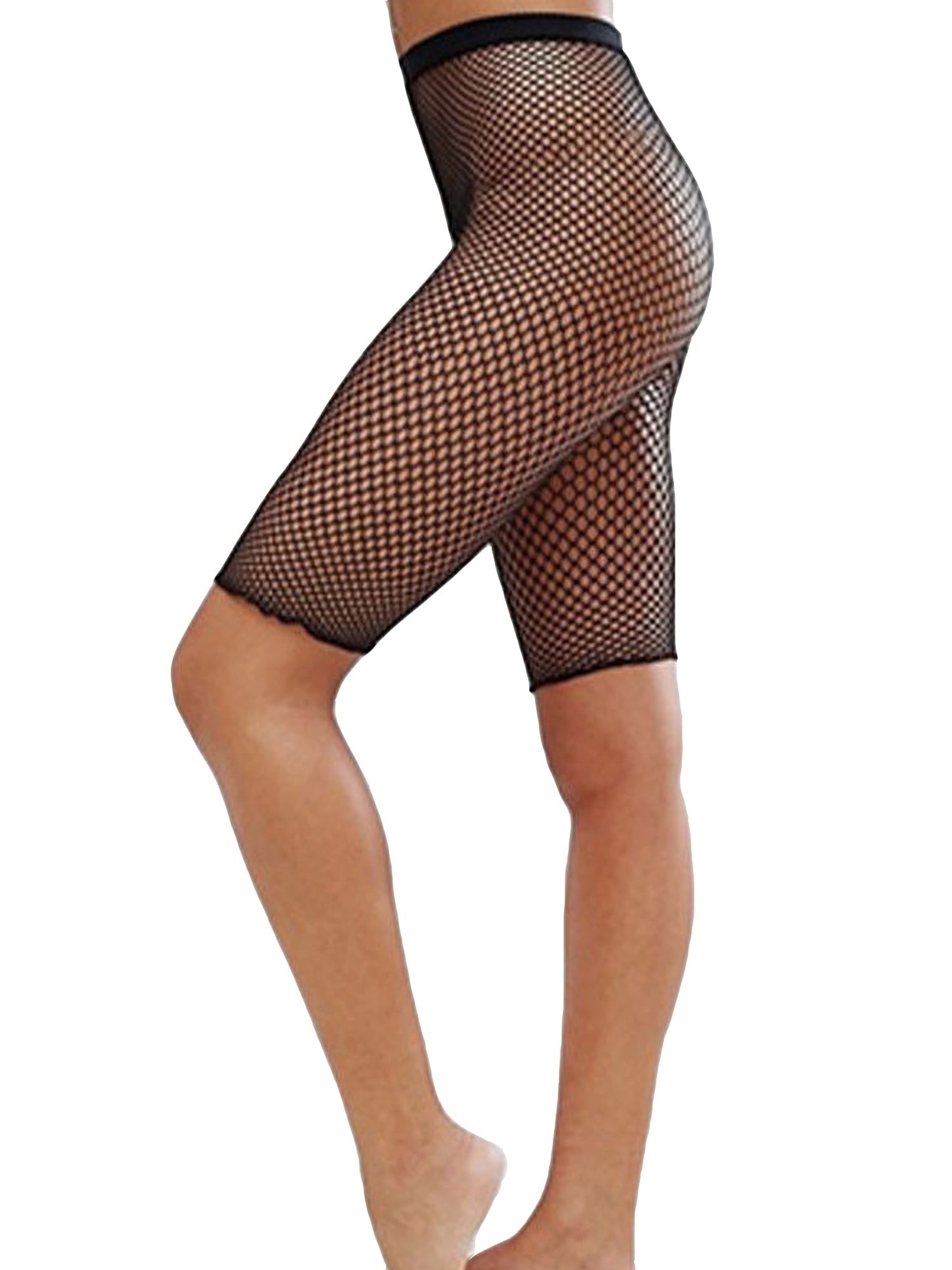 fishnet leggings and shorts