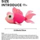 thumbnail image 5 of 13.8" Goldfish Stuffed Animal Soft Cute Fish Plush Pillow Toy Gift for Girls,Pink, 5 of 5