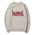 thumbnail image 5 of Women's Mama Printed Crewneck Sweatshirt Long Sleeve fashion Graphic Casual Pullover Tops for Daily Wear (XL, Khaki), 5 of 5