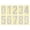 Silver, variant on Uxcell Reflective Mailbox Numbers Sticker 0 - 9 Adhesive Address Number 4.13 inch Golden 3 Set