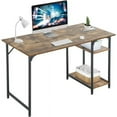 thumbnail image 1 of BestOffice 47-Inch Computer Desk, Bookshelf – Extra Large Modern Study & for Home Office, Black, 1 of 7