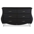 thumbnail image 3 of Baxton Studio Enzo Modern Faux Leather 6-Drawer Dresser, 3 of 5