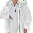 thumbnail image 3 of ZKCCNUK Women Plus Size Winter Warm Snow Coat Loose Plush Zip Hooded Ski Jacket Coats S-5XL, 3 of 13