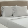 thumbnail image 2 of Modern Threads Aircloud Vintage Washed 100% Combed Cotton Adult Sheet Set, Silver, Cal. King, 2 of 2