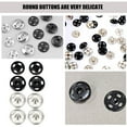 thumbnail image 6 of Raindrops  20 Pairs Canvas Snap Fasteners Clothes Metal Button Women's, 6 of 8