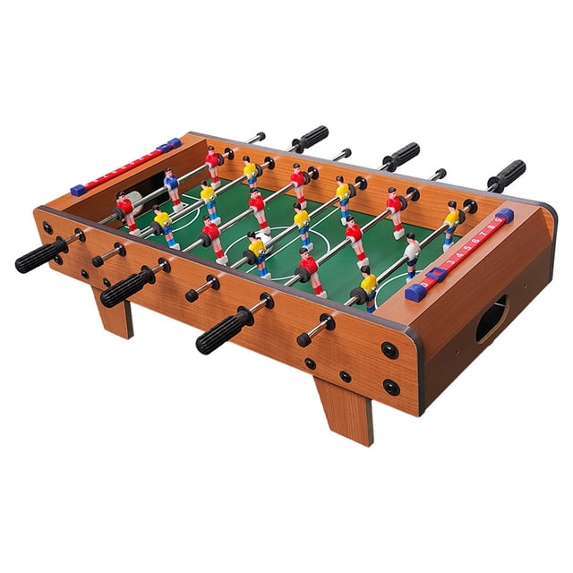 19.6 (pulgadas) Mesa de futbolín pequeña para niños pequeños Mesa de madera Juego de hockey Mesa de fútbol / Juego de futbolín Mini Mesa de futbolín Mesa de fútbol Regalo de cumpleaños