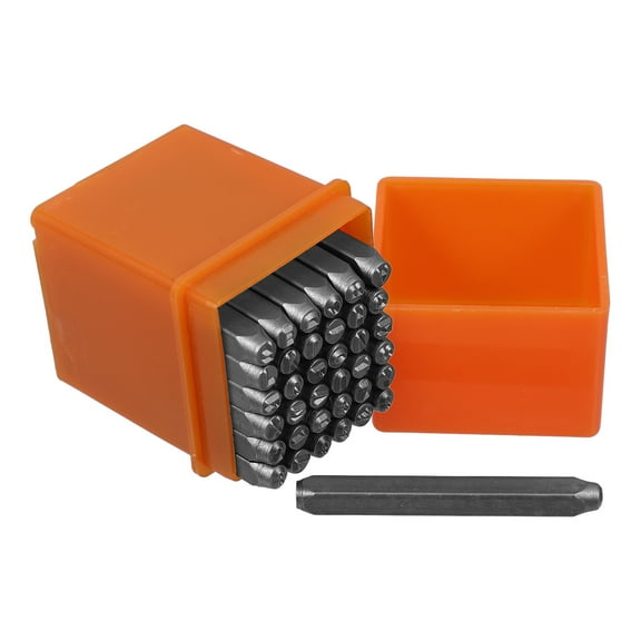 37pcs Metal Stamping Kit Number And Letter Stamp Set A-Z 0-9 Heart Symbols Punch For Imprinting Metal Stamping Kit Plastic Wood