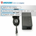 thumbnail image 2 of 45W 65W USB-C Power Supply Laptop Charger for Lenovo ThinkPad T480 T490 T495 T495s T590 T14 T14 Yoga,Lenovo ThinkPad T14 power cord, 2 of 11