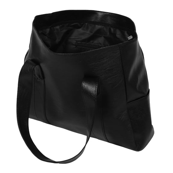 Spacious Faux Tote Bag for Women, Soft Casual Shoulder Handbag with Zipper, Ideal Purse for Work, Travel, Shopping