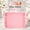 Pink, variant on 3 Tier Rolling Cart Organizer with Lockable Wheels & Reinforced Handle, Lightweight Plastic Utility Cart for Nursery, Kitchen, Bathroom, Craft Room, White, PIUC14W