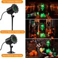 thumbnail image 4 of Proyector de Halloween Nagudenfo 3D Dynamic Green Skull Ghost, 4 of 7