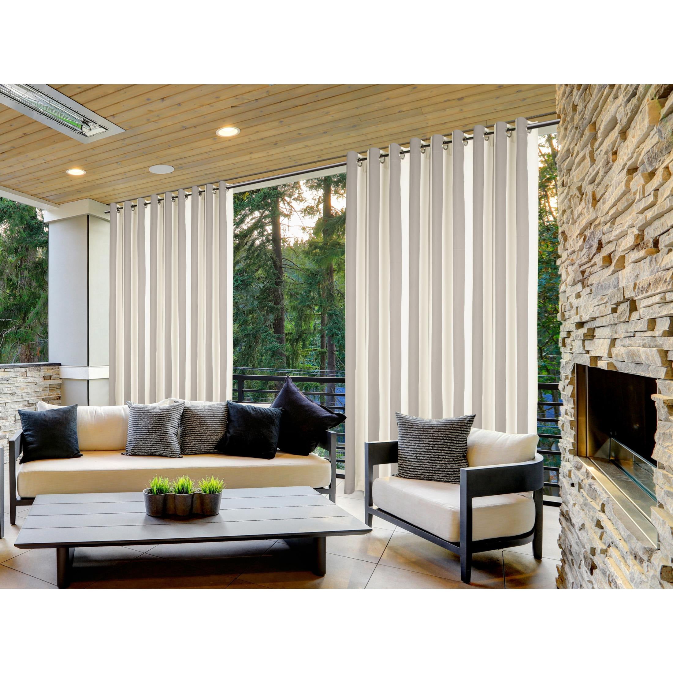 Covermates Outdoor Patio Curtain – Water‑Resistant with Grommets, 50"x84"