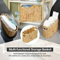 thumbnail image 6 of Toilet Paper Storage Basket,Scalloped Wicker Basket for Bathroom Organizers and Storage,Hand-Woven Rattan Bathroom Decor Accessories,Natural Water Hyacinth, 6 of 8