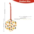 thumbnail image 3 of Cauagu Peach1 Pattern Acrylic Christmas Pendant,1-Pack Christmas Ornaments Xmas Tree Decor Christmas Décor with Ribbon Cute Tree Hanging for Party Favors-Hexagon, 3 of 7