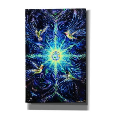 Epic Graffiti 'Anahata' by Jan Kasparec, Canvas Wall Art, 26"x40"