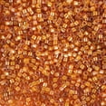 thumbnail image 2 of Miyuki Delica Seed Beads – Size 11/0 (1.6 mm), DB1734, Beige-Lined Topaz AB, 7.2 g, Approx. 1440 Beads, 2 of 7