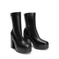 thumbnail image 4 of DREAM PAIRS Women's Platform Gogo Ankle Boots High Chunky Block Heel Square Toe Booties Shoes, 4 of 6