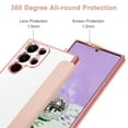 thumbnail image 6 of Petocase for Samsung Galaxy S23 Ultra Case [RFID Blocking], Slim Folio Flip Cover PU Leather Wallet Cover with Build in Lens Protector Clear Soft TPU Back,Rose Gold, 6 of 7