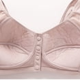thumbnail image 4 of dgysar Front Closure Bras for women Full Coverage Wireless Comfortable Soft Wireless No Underwire Plus Size T-Shirt Bra Light Gray 34, 4 of 6