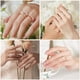 thumbnail image 3 of Alianza de boda SMILEST Moissanite de 5 piedras chapada en oro blanco de 18 quilates, 3 of 8