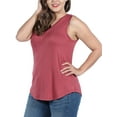 thumbnail image 2 of Avery Sleeveless Plus Size Tunic Top, 2 of 4