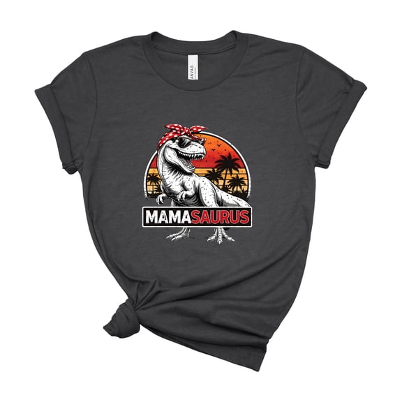 Mamasaurus Shirt Women Funny T Rex Dino Mom Graphic Tee Mothers Day Gift Top