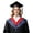 Red, variant on Elegant Classic Academic Graduation Hood Stole Shawl Collar Wraps For Doctor Commencement Formal Versatile Distinguished Scholarship Prestigious White One Size