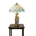 thumbnail image 1 of FixtureDisplays® Tiffany Style Peacock Desktop Lamp 16-Inch Shade15720, 1 of 4