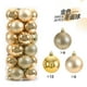 thumbnail image 3 of 24 piezas de decoración para árbol de Navidad, bolas de Navidad, colgantes para fiestas de Navidad, adornos navideños para el hogar, accesorios de bricolaje, 3 of 5