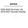 thumbnail image 2 of Transit Auto Rear Coated Disc Brake Rotors and Ceramic Pads Kit for Car Kia Forte Hyundai Veloster Forte5 KGC-102422, 2 of 11
