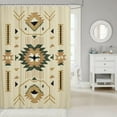 thumbnail image 4 of Southwest Shower Curtain Tribal Exotic Bathroom Curtain for Kids Teens Adults Women Room Decor Abstract Geometric Arrow Waterproof Curtain Boho Vintage Bath Curtain,12 Hooks,72" Wx72 L, 4 of 6