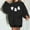 Black, variant on Lolmot Womens Fleece Sweatshirt Halloween Cute Ghost Print Pullover Teen Girl Trendy Loose Casual Long Sleeve Crewneck Going out Tops