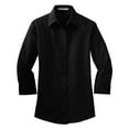 thumbnail image 5 of Yellow Rooster Women's 3/4-Sleeve Easy Care Shirt Black XS, 5 of 6