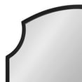 thumbnail image 4 of Kate and Laurel Carlow Modern Scalloped Mirror, 20 x 30, Black, Glamorous and Contemporary Decorative Wall Mirror with Scalloped Corners and Rounded Edges, 4 of 8