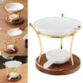 thumbnail image 2 of Aromatherapy Wax Candle Burner Ceramic Candle Holder Decorative for Home, 2 of 9