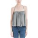 thumbnail image 1 of Max Studio London Blusa de muñeca con espalda cruzada para mujer, gris, grande, 1 of 2