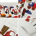 thumbnail image 6 of Bainana Sweatpants For Toddler Boys Cartoon Car Print Taper Leg Elastic Waist Pants Soft Casual Spring Autumn Kids Trousers Beige Size 12-24 Months, 6 of 7