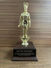 Best Iftar Chef Award - Custom Engraved Ramadan Trophy | Personalized Cooking Plaque Gift
