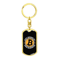 thumbnail image 4 of Mining My Own Business Crypto Stainless Steel or 18k Gold Premium Swivel Dog Tag Keychain, 4 of 8