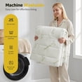 thumbnail image 6 of edx Full Mattress Protector, Thickened Mattress Pad with Bamboo Fiber Viscose Filling, Breathable, Soft, Cooling,Green, 54" x 75", 6 of 10
