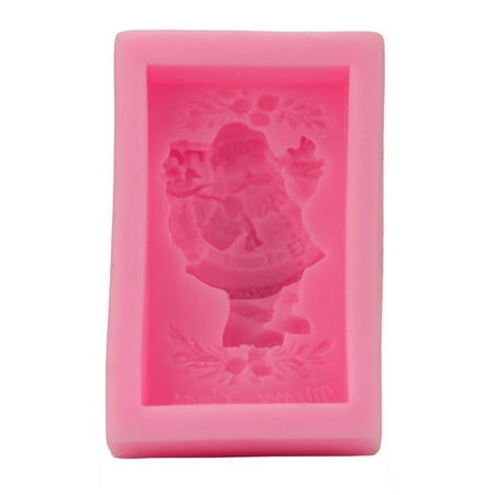 

OOKWE 3D Christmas Santa Claus Silicone Fondant Mold Cake Chocolate Decorating DIY Baking Mould