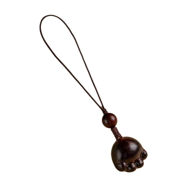 Cadena de madera para teléfono, llavero ligero y multifuncional para parejas, regalo elegante para fiestas. En forma de garra de gato