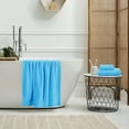 thumbnail image 4 of MALLONI HOME Ultra Soft 3 Pack Cotton Towel Set, Contains a Bath Towel 28x55 inch, a Hand Towel 16x24 inch & a Wash Coth 12x12 inch, Ideal Everyday use, Compact & Lightweight - Turquoise Blue, 4 of 7