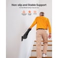 thumbnail image 2 of VEVOR 4ft Wall Mounted Stair Handrail Black Aluminum Indoor Outdoor Railing, 2 of 9
