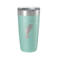 thumbnail image 1 of Lake Como Map Tumbler Travel Mug Insulated Laser Engraved Coffee Cup Florida 20 oz Teal, 1 of 1