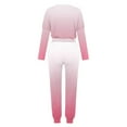 thumbnail image 5 of Trousers Suit Women's Gradient Color Round Neck Casual Loose Long Sleeve Top And Pants Set Dressy Pant Suits for A Wedding plus Outfit for Party Women Womens Rompers And Jumpsuits Dressy Two Piece Wom, 5 of 5